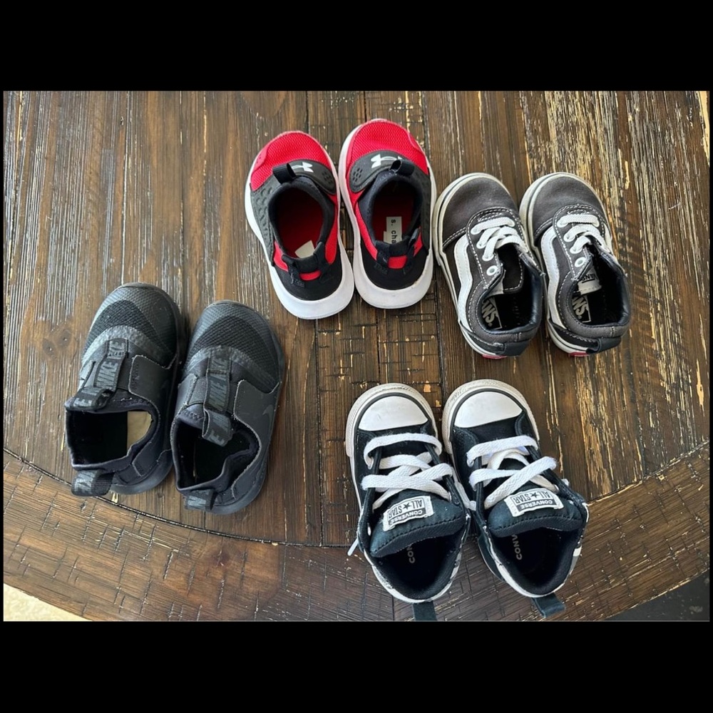 Boys shoes all hardly worn name brand! Each $10